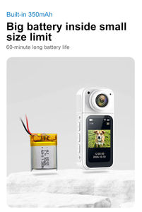 กล้องกีฬาแม่เหล็ก White Thumb ความละเอียด 2.7K HD มุมกว้าง 170 องศา เลนส์หมุนได้ ควบคุมผ่านแอพ WiFi หน้าจอ IPS ขนาด 2.6 นิ้ว สำหรับถ่ายวิดีโอจักรยาน Vlog DV - Product Image 2