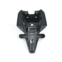 Support de plaque d'immatriculation arrière en fibre de carbone sèche 3K, finition brillante, trous pré-perforés, remplacement direct OEM, compatible avec les motos Yamaha
