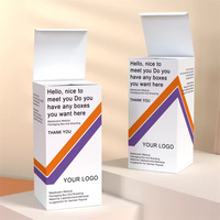 Produits de commande personnalisée Boîte d'emballage pliable médicale Étiquette de médicament de marque Boîte de papier Emballage de boîte de médicament dégradable
