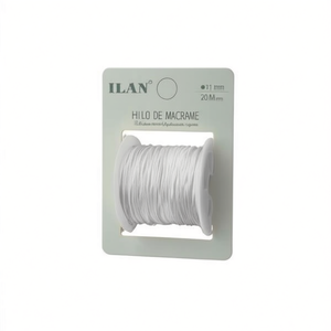 Filo per Macramè Ilan 1mm Bianco 20M Circa per Lavori Artigianali - Product Image 2