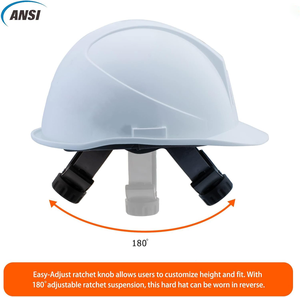 <span class=keywords><strong>Casco</strong></span> <span class=keywords><strong>de</strong></span> Seguridad Dieléctrico <span class=keywords><strong>Clase</strong></span> <span class=keywords><strong>E</strong></span> <span class=keywords><strong>de</strong></span> ABS con Suspensión <span class=keywords><strong>de</strong></span> 6 Puntos, Protección Contra Descargas Eléctricas y Choques para Electricistas y Contratistas Eléctricos, ANSI Z89.1 - Product Image 4