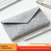 Sac à documents rectangulaire en feutre personnalisé OEM, compatible avec les formats A4 et A5, dossier de bureau pour les trajets quotidiens, les réunions, cadeau d'entreprise