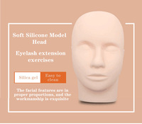 Tête de Mannequin Professionnelle en Silicone Souple Fubowen pour l'Entraînement à l'Extension de Cils – Vente en Gros