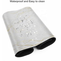 Grand tapis de souris de jeu en caoutchouc marbré 900x400mm, non toxique, impression par sublimation couleur personnalisée, emballage en sac OPP, certifié RoHS