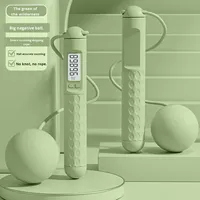 Corde à sauter avec écran LCD, compteur intégré, en fil d'acier, longueur 3m, durable, unisexe, pour entraînement de vitesse efficace