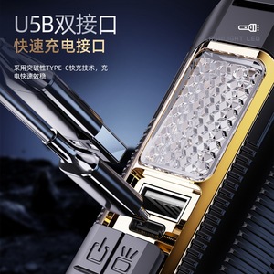 ไฟฉาย LED แบตเตอรี่แบบชาร์จไฟได้ 12W อลูมิเนียมอัลลอยด์พร้อมตัวหรี่แสง แสงสีขาวใช้งานได้ยาวนานสำหรับการใช้งานกลางแจ้ง - Product Image 1