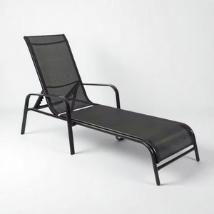 Chaise longue de piscine réglable en aluminium avec maille respirante pour extérieur, transat inclinable pour patio, plage et <span class=keywords><strong>jardin</strong></span> - Product Image 1