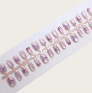 <span class=keywords><strong>Faux</strong></span> <span class=keywords><strong>ongles</strong></span> en résine de luxe faits à la main, personnalisés en gros, neufs, couvrant entièrement l'ongle, en forme d'amande, accessoires pour l'art des <span class=keywords><strong>ongles</strong></span>, <span class=keywords><strong>colle</strong></span> - Product Image 2