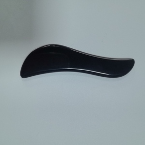 Face Lifting S Shaped Black Obsidian facial stone <b>Jade</b> Guasha for face - Product Image 4