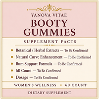 Gummies Botaniques Naturels Sans Gluten 60 Unités |   Formule de beauté et de bien-être pour femmes |   Marque privée pour adultes