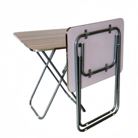 Table pliante en bois de conception carrée légère pliable de haute qualité