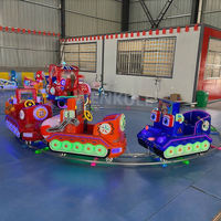 Nouvelle Arrivée Train pour Enfants Thème Spatial 16 Places Électrique à Batterie avec Musique et Lumières LED pour Parc d'Attractions, École, Centre Commercial