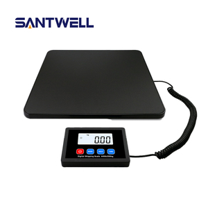200kg 10g bleu rétro-éclairé LCD balance postale numérique balance en plastique pour <span class=keywords><strong>colis</strong></span> postal et animal de compagnie OEM & ODM pris en charge - Product Image 1