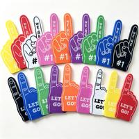 Gants en mousse EVA personnalisés avec logo imprimé, 23*46cm, formes multiples, grande taille, pour fournitures de fête, cadeau promotionnel