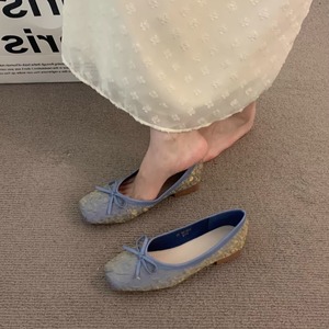 <span class=keywords><strong>Scarpe</strong></span> Casual da <span class=keywords><strong>donna</strong></span> francesi di fascia alta blu <span class=keywords><strong>mare</strong></span> singole con tacco basso <span class=keywords><strong>scarpe</strong></span> da nonna con punta chiusa piccola profumata <span class=keywords><strong>per</strong></span> la gonna da fata primaverile - Product Image 5