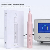 Machine à percer les ongles rose de quatrième génération, polisseuse et dissolvant de vernis à ongles électrique, portable, 3 vitesses, 18000 tr/min, faible bruit, outil de manucure