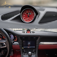 PINDUN 2012-2019 Baru untuk 911 Carrera 991 Pengganti Konsol Stopwatch Jam Dashboard Warna Hitam Merah Putih Kuning