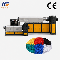 Machine de granulation de déchets plastiques personnalisée approuvée CE, granulateur à vis simple pour le recyclage du PVC, ABS, PS