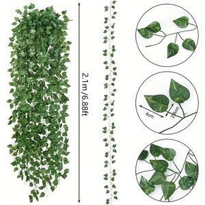 Ning Chen Artificial Ivy Vines <b>Wall</b> Hanging Silk Greenery <b>Decor</b> for Indoor Outdoor Use - Product Image 5