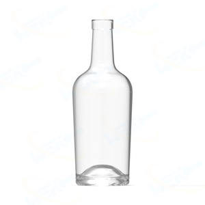 Rỗng trong suốt tùy chỉnh mô hình 500ml 750ml 1000 <span class=keywords><strong>ml</strong></span> rõ ràng Whisky siêu Flint mềm uống chai thủy tinh - Product Image 3