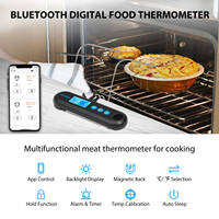 Inkbird Thermomètre à lecture instantanée BBQ Cuisine Noir IHT-2PB Thermomètres alimentaires Sonde sans fil Numérique pour Grill