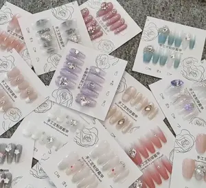 Vente de liquidation d'usine de <span class=keywords><strong>faux</strong></span> <span class=keywords><strong>ongles</strong></span> pré-conçus faits à la main, styles aléatoires en direct, <span class=keywords><strong>faux</strong></span> <span class=keywords><strong>ongles</strong></span> portables en gros, doigts ciel étoilé - Product Image 3