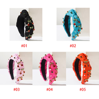 Trendy fruitserie hoofdbanden Schattige kersen strass parel haarhoepels Zoete mooie decoratieve haaraccessoires