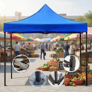 Tenda Personalizzabile per Eventi all'Aperto 2X2 3x3 3x4.5 3x6, Gazebo Pop-up 10 X 10 con Finestra, Tenda per Fiere - Product Image 1