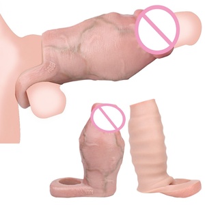 FAAK Funda realista para pene, nueva funda alargadora de pene al por mayor, juguete sexual erótico, funda para pene personalizada para hombres - Product Image 1