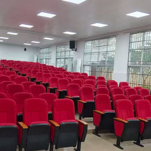 Luxe Theater En Hotel Stapelbare Opvouwbare Stof Stoelen Modern Design Aanpasbare Comfortabele Metalen Poten Groothandel Verkrijgbaar - Product Image 5