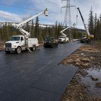 Facile à connecter et à transporter, assemblage rapide pour route d'accès temporaire de chantier