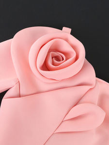 Zarif üç boyutlu çiçek bir omuz hindistan Ropa Mujer balo kıyafetleri - Product Image 6