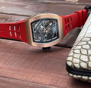 Montre mécanique pour homme de haute qualité, de forme tonneau, mouvement automatique 30-01, montre de créateur tendance. - Product Image 4