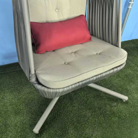 Fauteuil suspendu d'extérieur en alliage d'aluminium, design moderne, imperméable, fait main, idéal pour hôtels, cours, chambres et salons