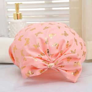 Gorros de Ducha al por Mayor para Mujeres y Niñas, Gorro de Baño Reutilizable de Doble Capa Impermeable, Regalo Promocional - Product Image 4