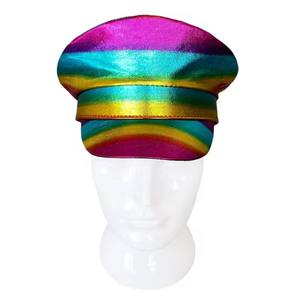 Sombrero de Capitán LGBTQ para Adultos, Arcoíris, Carnaval, Festival, Día <span class=keywords><strong>del</strong></span> Orgullo, Sombreros Rave, Burning Man, Mes <span class=keywords><strong>del</strong></span> Orgullo, Desfile, Accesorio para Disfraces de Fiesta - Product Image 5