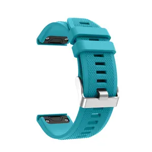 Bracelet de rechange en Silicone pour montre intelligente, pour Garmin Fenix 5 5s 5X 6 6S 6X 3 HR, 20 22 26mm