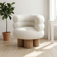 Fauteuil de maquillage design pour chambre féminine, tabouret à dossier tendance avec design rotatif
