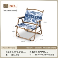 Chaise de camping pliante de qualité commerciale, robuste, en acier au carbone, pour l'extérieur, type Kermit, vente en gros, directement de l'usine