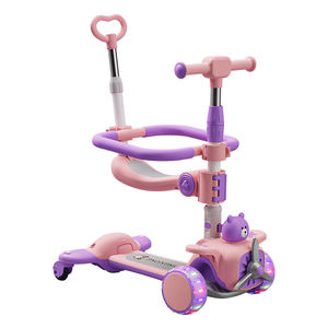 Scooter esterno bambini 4-in-1 bambino può sedersi sulla barra di spinta universale ruota recinzione Scooter all'ingrosso - Product Image 4
