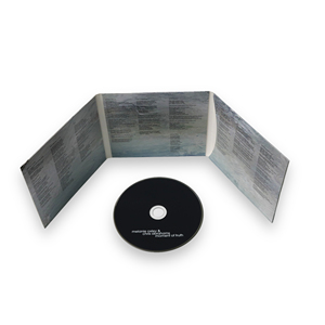 Minimal Full Color Printed 6 Panel Fold-out Cardboard CD Wallet Sleeve For Music Album Disc Packaging - Product Image 1
