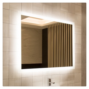 Customized Wall Mounted Glass Wifi Magic <b>Mirror</b> Touch Screen Dimmer Bath <b>Lights</b> Smart Led <b>Bathroom</b> <b>Mirror</b> - Product Image 3