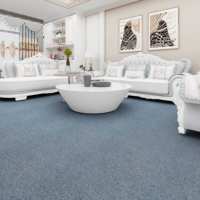Tapis de luxe moderne pour hôtel, lavable, couleur unie, antidérapant, en peluche, pour la prévention des incendies, tapis mural pour salon