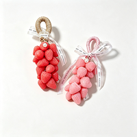 Savon suspendu en forme de grappe de macarons, savon transparent parfumé en cristal, pour hôtels, salles de bain, cadeaux de mariage, vente en gros