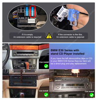 DUDU7 Autoradio QLED Stéréo 2K Android Lecteur Audio de Voiture pour BMW X5 1999-2006 E39 Navigation 360 Panoramique Cam FYT 7870 Système