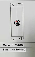 Radiateur pour caterpillar DOOSAN ISUZU JCB YANMAR KOMATSU 320D 323D 3406 3609273, radiateur de pièces de moteur C6.4