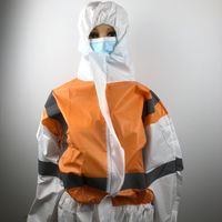 الاستاتيكيه غير معقمة Pp Sms المتاح بذلة عاكسة بولي خط الدعاوى Woekwear Ppe عموما أوفرول دقيق المسام
