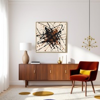 Impression sur toile de peinture à l'huile abstraite personnalisée en gros, imperméable, écologique, sans cadre, images murales pour la décoration du salon