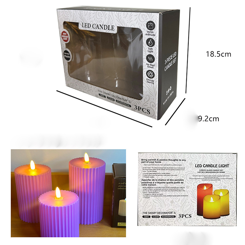 Ensemble de bougies de feu violet