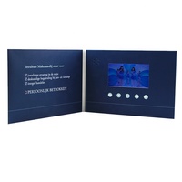 Dernière marque de cadeaux publicitaires, module de lecteur lcd d'art, affichage de carte de vœux, courrier, vidéo, livret
